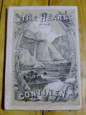 antike 1882 HERZ DES KONTINENTS Broschüre CHICAGO BURLINGTON QUINCY EISENBAHN