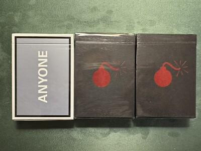 2 Decks Of Anyone Bomb V2 Playing Cards & 1 Deck Of Cap Logo Rockstar Edition