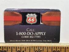1992 Credit Card Application Phillips 66 Information Card Vintage