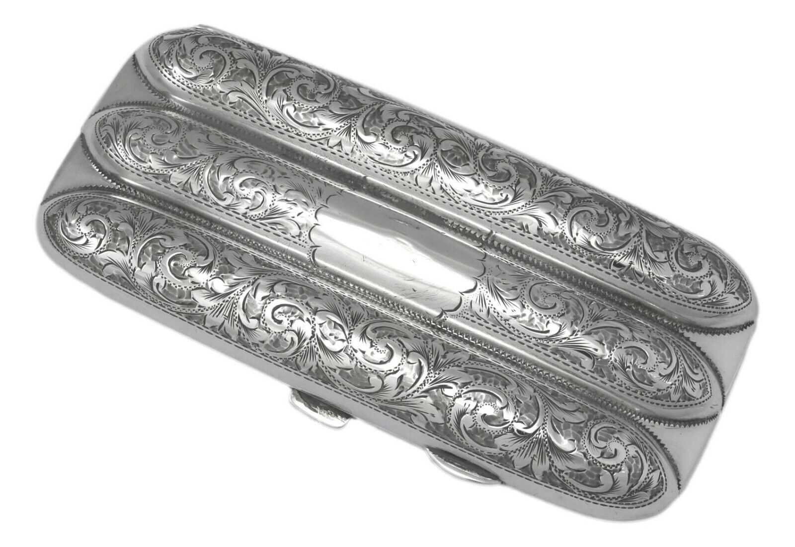 ANTIQUE - Sterling Silver - William Thorneywork Cigar Case / Tube - 1898