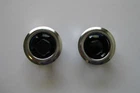 GLASS BLUE DOTS FOR TAIL LIGHT LENSES WITH CHROME RING CHEV FORD HOTROD RATROD