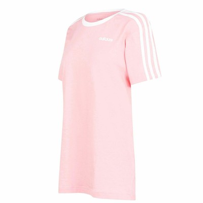 pink and white adidas shirt