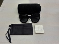 Gucci Ladies Sunglasses GG0208S 001 - Black Frame / Grey Lens - NWT