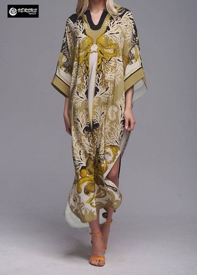 Kostüm Überwurf Kleid Kaftan Elegant Meer Woman Boho Chic Kaftan COV0281