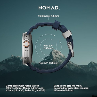 #ad New Nomad Rocky Point Band for Apple Watch Blue Atlantic Color Just Band $49.45