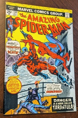 Amazing SpiderMan 134 1st App Tarantula 2nd Punisher MVS intact Marvel 1974