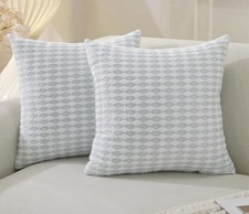 Decorative Throw Pillow Covers 18x18 Inch Set 18" x 18" Pack of 2 Light Blue