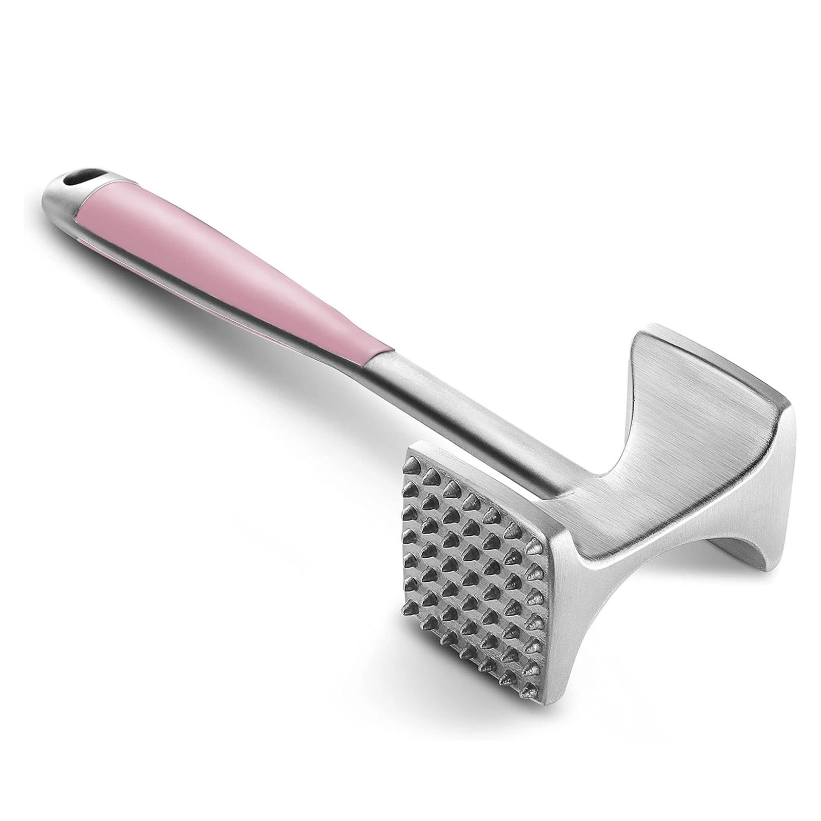 Meat Tenderizer Hammer with Comfortable-Grip Handle, Dual-side Mallet for Kit...