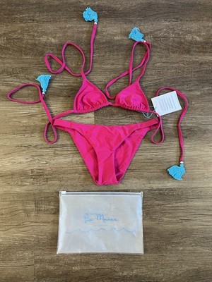 La Maree Women's Swimwear Small Bikini Two (2) Piece New With Tags Hot Pink H3