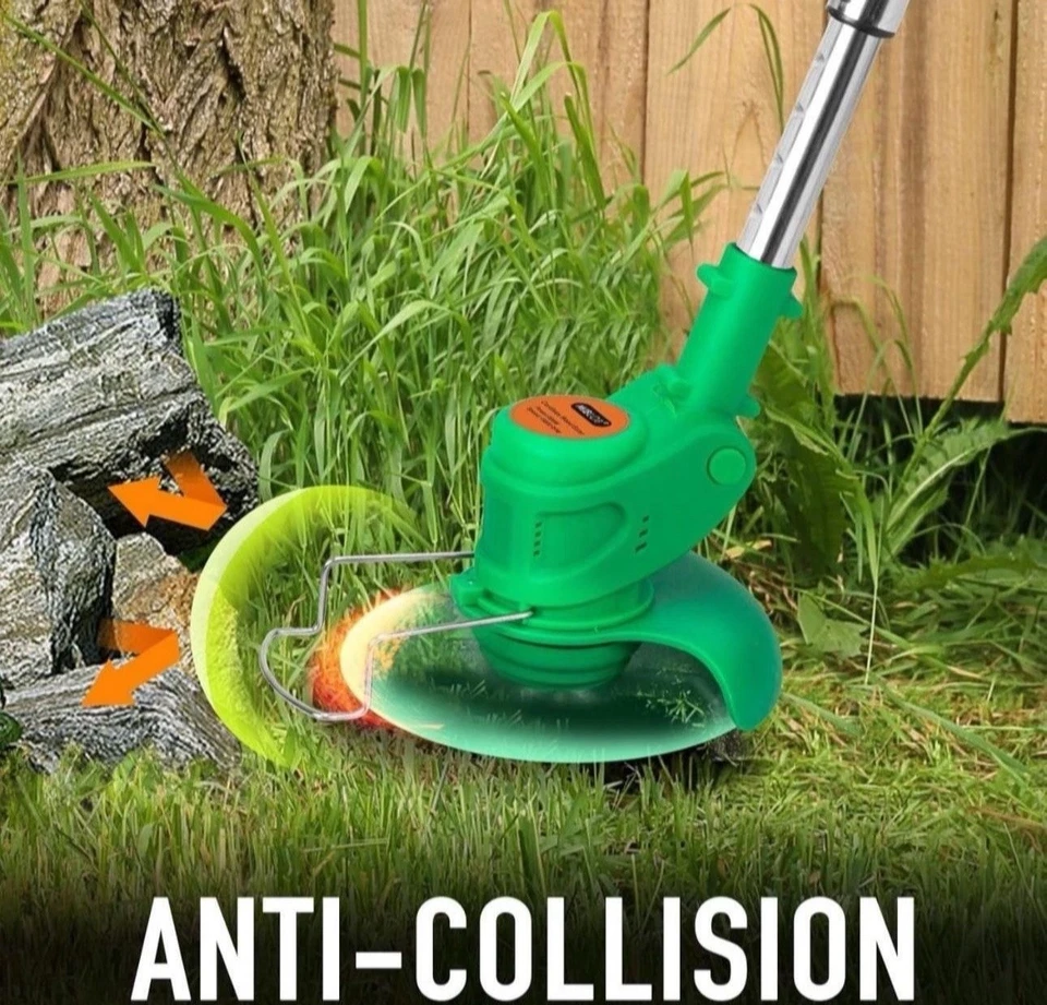 Cordless Electric Weed Lawn Eater Edger Yard Grass String Trimmer Cutter Mower - Image 4 of 4