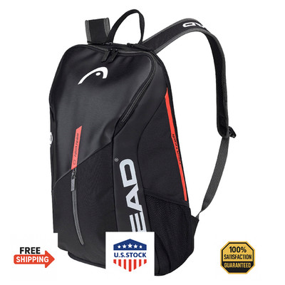 HEAD 2022 Tour Team Tennis Backpack - Black/Orange - Racket Bag