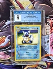 Pokemon - Base Set 1st Edit. 1999 Shadowless "WARTORTLE" CGC 9 Mint #42/102.
