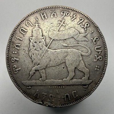 1897 Ethiopia Silver 1 Birr - Large Crown Sized Coin | eBay