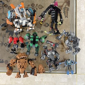 Lego Mech Lot - 8 Mechs - Ninjago, Marvel; Monkey Kid