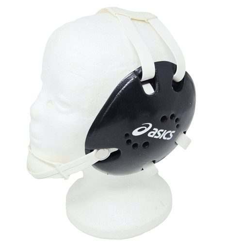 Asics Wrestling Headgear Black With White Straps USA Wrestling NCAA NHSCA