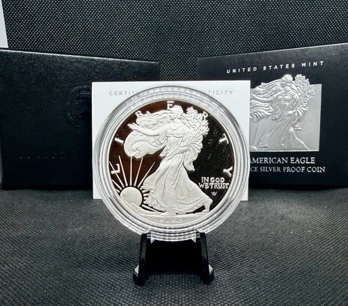 2023-S Proof American Silver Eagle with OGP & COA! 1 Oz .999 Silver!
