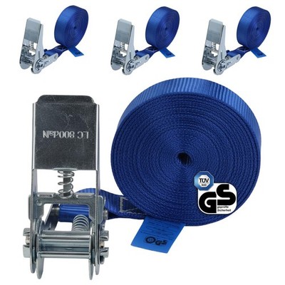 Lashing Strap with Ratchet Set of 4 | MOT Tested | 4m or 6m | 25mm Wide | Ra...