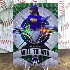 2022 MOSAIC BASEBALL WILL to WIN Bo Bichette #WW-4  GREEN PRIZM Blue Jays