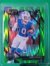 2024 Panini Select - Club Level Keon Coleman #280 Neon Green Shock Prizm /499...