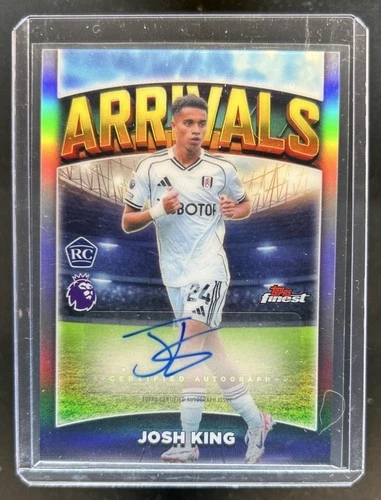 2025-26 Topps Finest Premier League Josh King Arrivals Auto RC #AA-JK Fulham