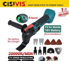 Cordless Oscillating Multi Tool with Accessories 6 Speeds For Makita 18V Battery