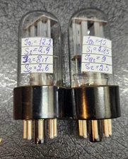NOS SOVIET 6SN7GT/6N8S NEZV TUBES SAME DATE MATCHED PAIR US SELLER FAST SHIPPING