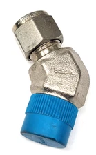 Swagelok Stainless Steel 45 Elbow Fitting, 3/8" Tube x 3/8" MNPT, SS-600-5-6