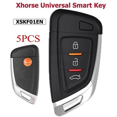 5Pcs Xhorse XSKF01EN Smart Remote Key Knife 3 Buttons Keyblank Inside Universal