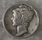 1942 Mercury 10c Dime 90% Silver #5