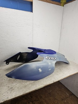 Yamaha TT 600r DJ01 Heck Plastikverkleidung Kotflügel Blau plastic