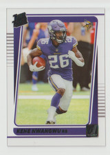 2021 Clearly Donruss Football #85 Kene Nwangwu RR RC - Minnesota Vikings