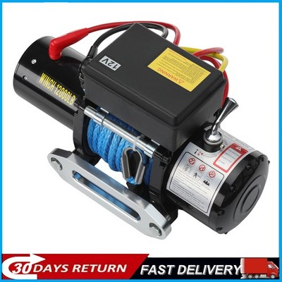 12000LBS Electric Winch 12V Synthetic Cable for 2002-2012 LIBERTY 2.4L 2.8L 3.7L
