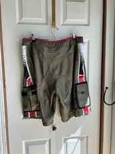 RARE Men’s Fox Racing Inc Olive Green Motorcycle Shorts Biking Moto Sz 40