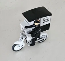 See's Candies Motorcycle with Side Car and Delivery Man