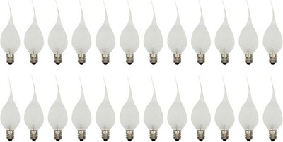 Creative Hobbies 5 Watt Silicone Dipped Country Candle Lamp Light Bulbs White 