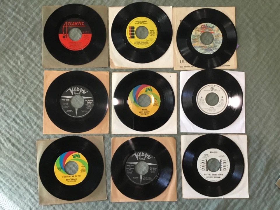 Lot of 30 1960’s 1970’s Soul Funk Jazz 45 rpm Vinyl Records Foto 3 de 4