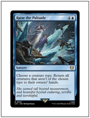 1x Raise the Palisade, Lord of the Rings Commander, Magic MTG NM