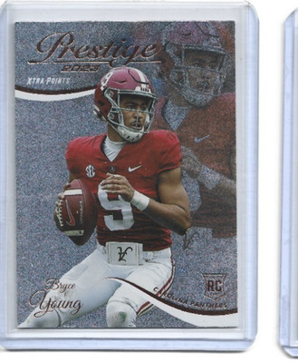 2023 Prestige Bryce Young Rookie Xtra Points Galaxy Insert Panthers #311 RC