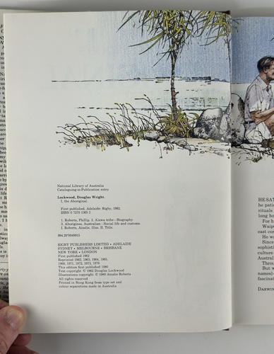 I, THE ABORIGINAL by Douglas Lockwood First Illustrated Edition HCDJ 1980 GOOD - Imagen 12 de 15