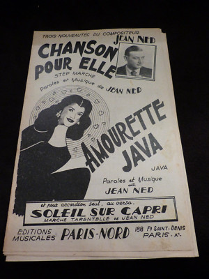 " Partitur Chanson für Elle Jean Ned Amourette Java Sheet Music " | eBay.de