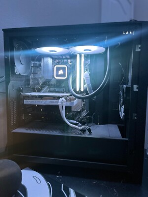 Gaming PC Ryzen 5 5600x, White RTX Dual 3060, 32 Gigs DDR4 3600 MHZ RAM
