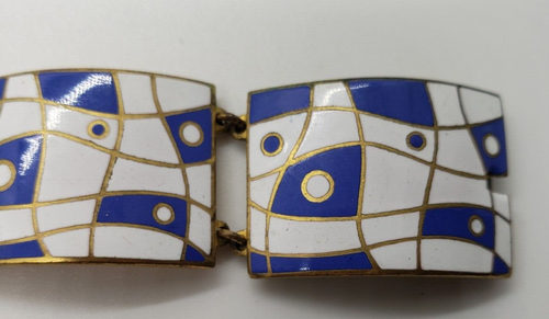 Vintage modernstes Glieder Cloisonne Armband Schmuck Valentinstag Ostern Geschenk lesen - Bild 2 von 12