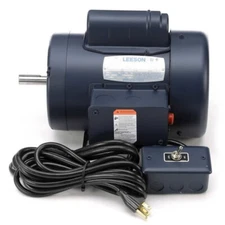 113627.00 Leeson 1.5HP Woodworking Electric Motor, 3450RPM TEFC 56 115/230V AC