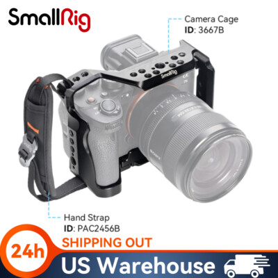 SmallRig A7 IV Cage& Hand Strap for Sony Alpha 7 IV/A7S III/Alpha 1/A7R IV/A7R V