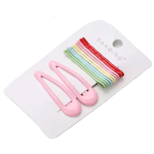 Hair Clips Snap Hairpins Slides Women Girls Kids Baby School Grip Set Metal - Picture 4 of 7