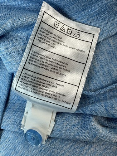 2 Reebok Polo Collared Shirt 4T Royal & Light Blue - Picture 13 of 14