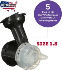 Head Refill Kit Size 1.2 for Performance Spray Gun and PPS 2.0 Paint Cups 5 Pack