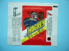 1977/78 O-PEE-CHEE HOCKEY CARD WAX PACK WRAPPER PK MIKE PALMATEER ROOKIE OPC
