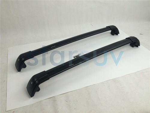 Black Luggage Cross Bar for KIA Sportage 2017-2022 Top Roof Rail Rack Aluminium - Picture 2 of 7