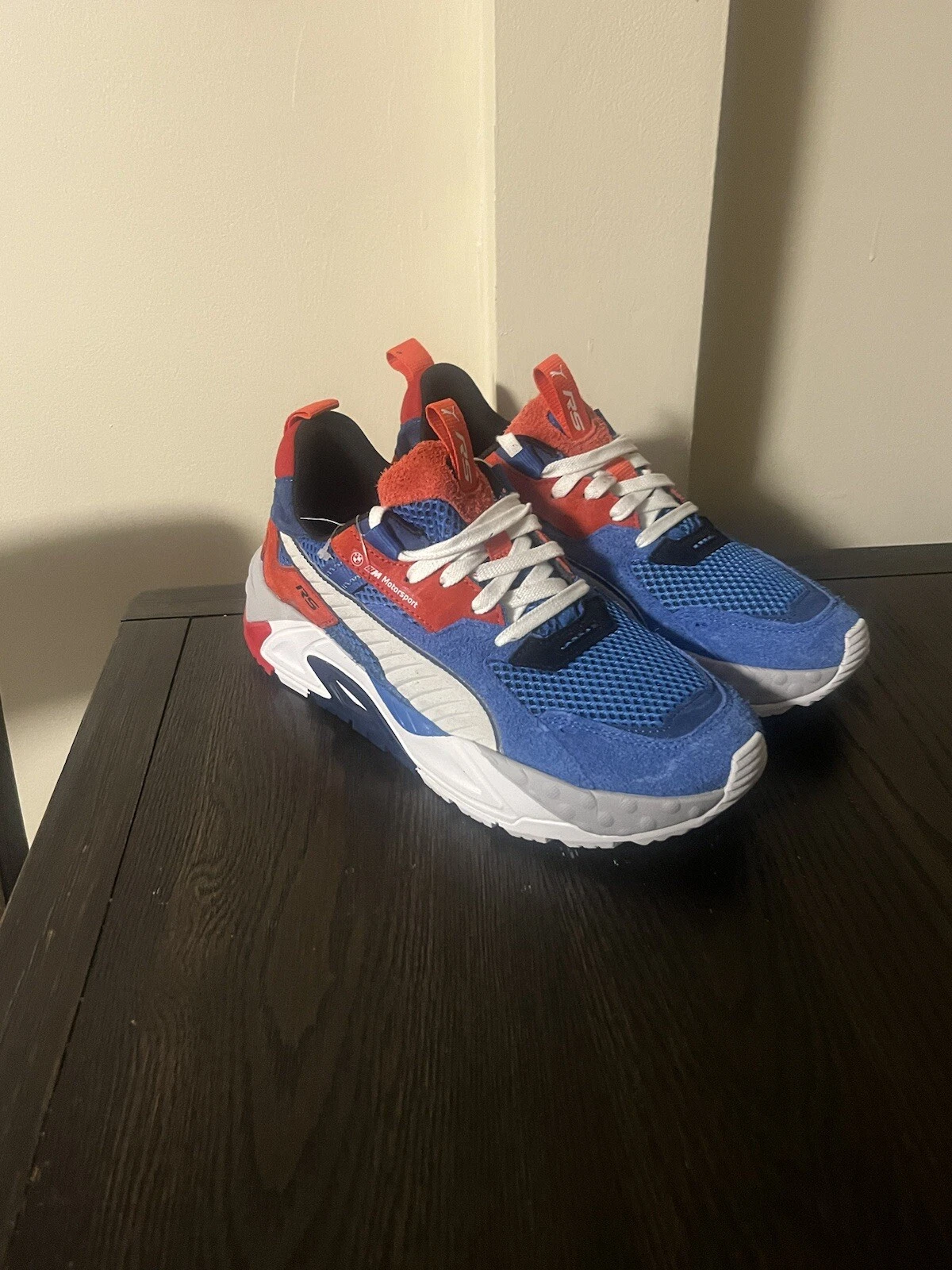 Scarpe casual Puma Bmw Mms RsTrck stringate uomo blu sneakers 30764501 taglia 10